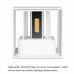 Φωτιστικό Απλίκα LED 10W 230V 800lm 4000K Λευκό Φως Ημέρας Αλουμινίου Λευκό IP54 969LED100S/WH